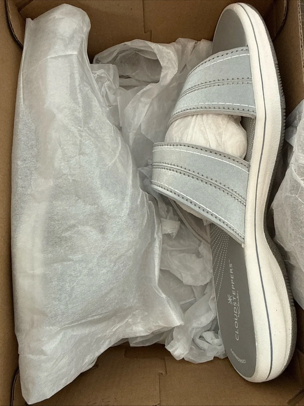Clarks Women's Breeze Maye Silver 26182098 Size 7
